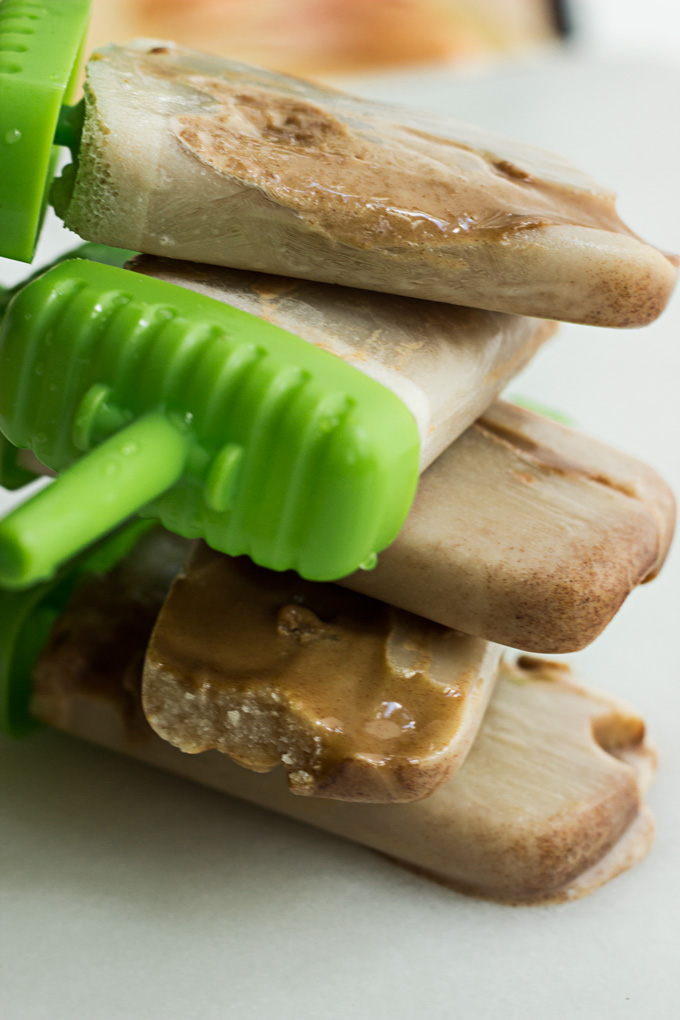 Cinnamon Caramel Horchata Popsicles